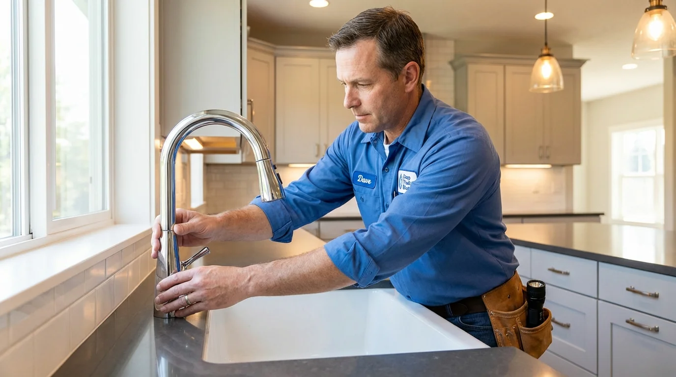 Kitchen faucet installation by Johns Plumbing LLC in Midpines